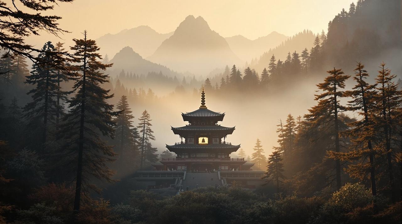 山寺钟声 精选横幅